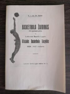 Stepono Dariaus išleista knygelė „Basketbolo žaidimas“