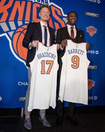 NBA naujokų biržoje pakviestas Knicks