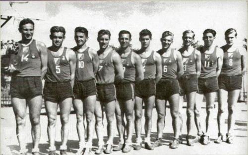 1951 m. Kauno "Žalgiris" TSRS čempionas. Kazys Petkevičius tarp jų