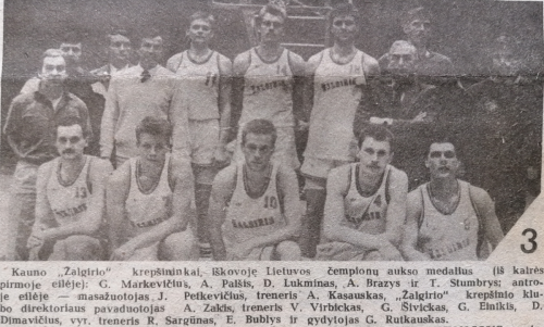 1990 m. Lietuvos čempionai "Žalgiris"