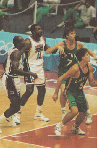 1992 m. olimpinėse žaidynėse prieš JAV svajonių komandą.