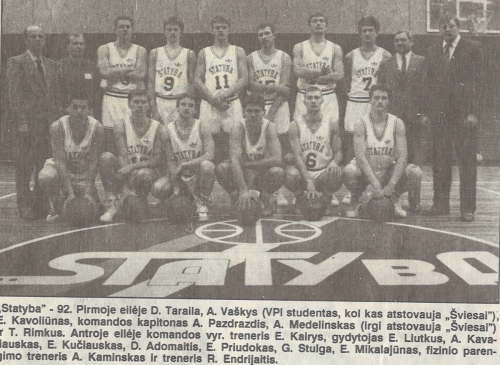 1991-92 m. Vilniaus "Statyboje"